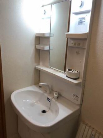 シャワー付き独立洗面化粧台です。