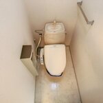 温水洗浄便座のトイレです。